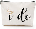 Engagement Gifts for Her,Bridal Shower Gifts-I Do-Bride Gifts,Makeup Bag Make up Pouch Bride to Be Gift Wedding Vows(Makeup Bag-I Do)