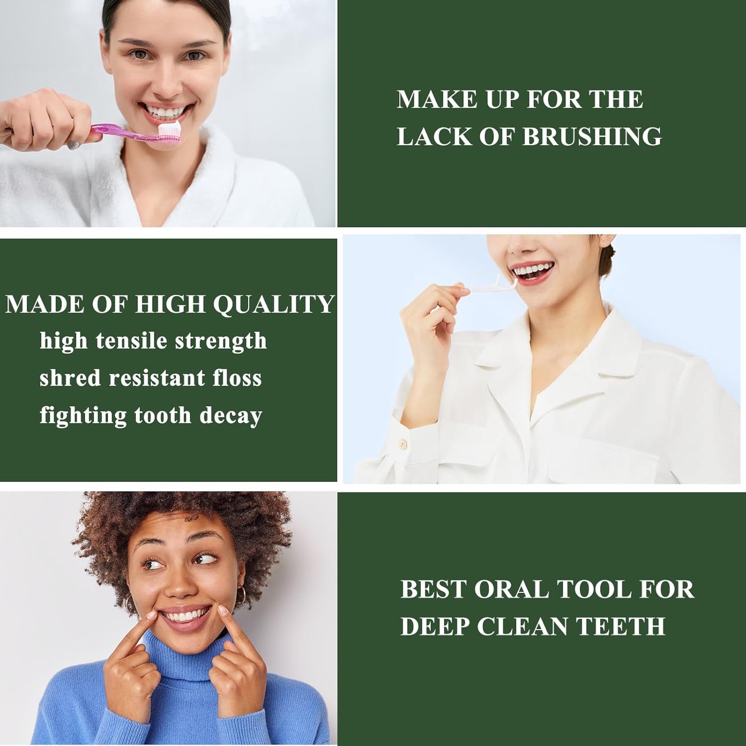 Dental Floss Picks of 320 Count Triple Clean Toothpicks Sticks,Work Smooth Perefct for Tight Teeth,Especially for Sweet Tooth,Molar Teeth,Helps Fight Frog Teeth,Gum Health(3 Pack)
