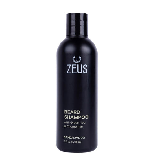 Beard Shampoo Wash, Infused with Green Tea & Natural Ingredients to Cleanse and Soften Beard – 8 Oz. Made in USA – Sandalwood